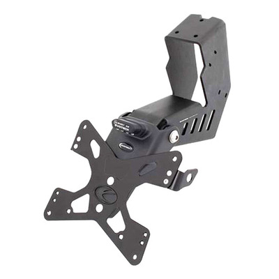Support de plaque Evotech noir Aprilia Dorsoduro 900 17-20