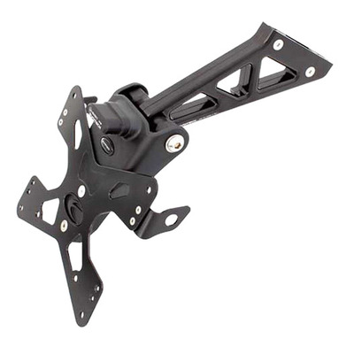 Support de plaque Evotech noir Ducati 848 08-14