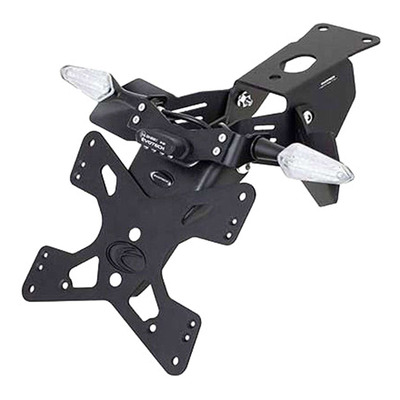 Support de plaque Evotech noir Ducati Hypermotard 950 19-25