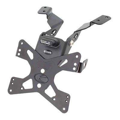 Support de plaque Evotech noir Kawasaki ER-6 F/N 09-11