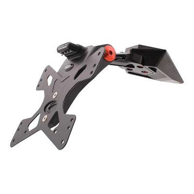 Support de plaque Evotech noir Triumph Daytona 675 13-16
