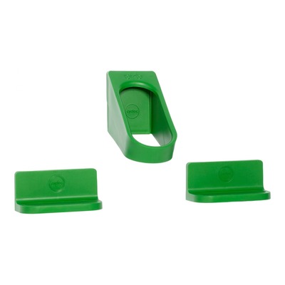 Support présentoir vélo Cycloc Hero mural vert fixation par pédale(1 vélo)