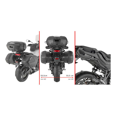 Supports de valises latérales Givi Monokey Tech 3 Yamaha Tracer 9/GT/GT+ 25-26