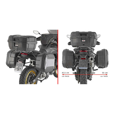 Supports de valises latérales Givi ONE-FIT (PLO) pour système Monokey Voge Valico 900 DSX 24-25