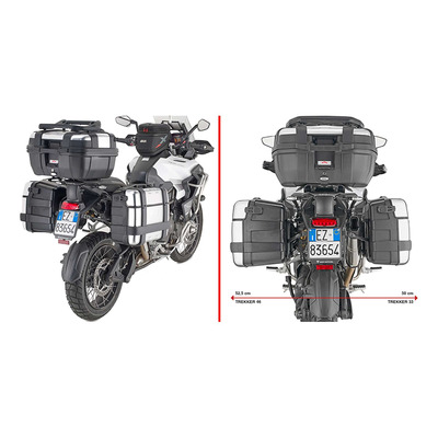 Supports de valises latérales Givi ONE-FIT (PLOR) pour système Monokey Triumph Tiger 1200 GT Explore