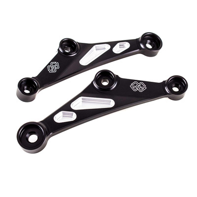Supports moteur aluminium usiné Gilles Tooling Kawasaki Z 900 RS 18-24 noir/alu