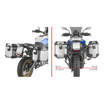 Supports valises Givi ONE-FIT(PLO) pour Monokey Cam-Side Trekker BMW F 900 GS 24-25
