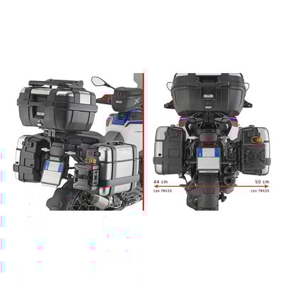 Supports valises Givi ONE-FIT(PLO) pour Monokey BMW R 1300 GS Adventure 2025
