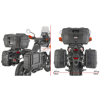 Supports valises Givi ONE-FIT(PLO) pour système Monokey KTM 390 Adventure 25-26