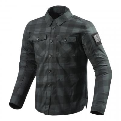 Sur-chemise moto Rev'it Bison noir/gris