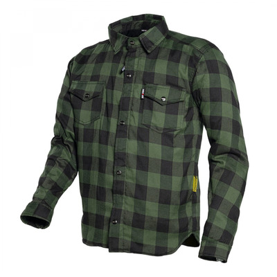Surchemise moto Nexone Biker kaki/noir