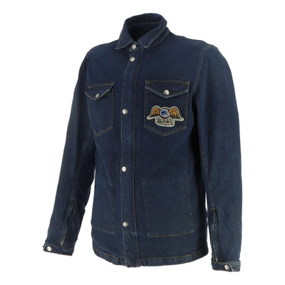 Surchemise textile Von Dutch x Helstons Captain bleu dirty