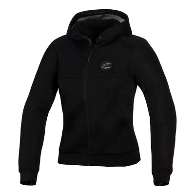 Sweat à capuche femme Alpinestars Chrome Superairflow black copper