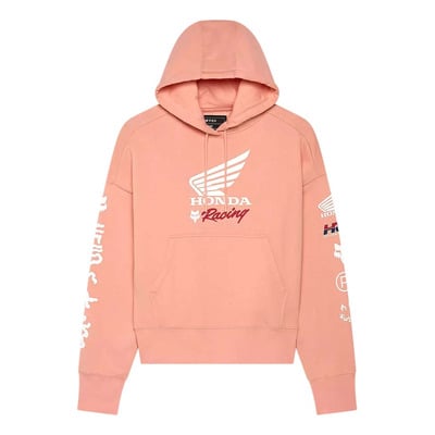 Sweat à capuche femme Fox Racing W Fox X Honda Oversized pale pink