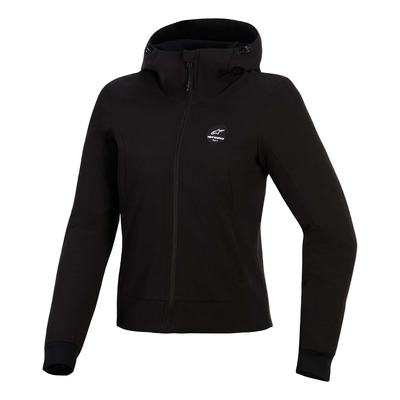 Sweat à capuche moto femme Alpinestars Stella Radium Tech black