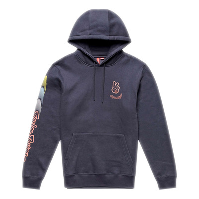 Sweat à capuche Troy Lee Design Peace Out carbon/black