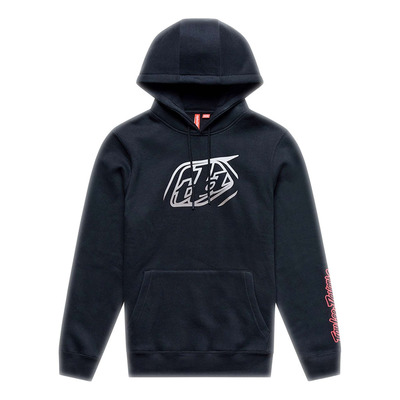 Sweat à capuche Troy Lee Design Signature noir/gris
