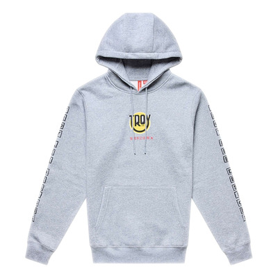 Sweat à capuche Troy Lee Designs Happy Dayz gray heather