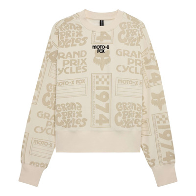 Sweat femme Fox Racing Women Circa 74 Oversized off white
