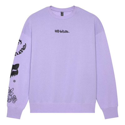 Sweat Fox Racing Hello Future Oversized lila