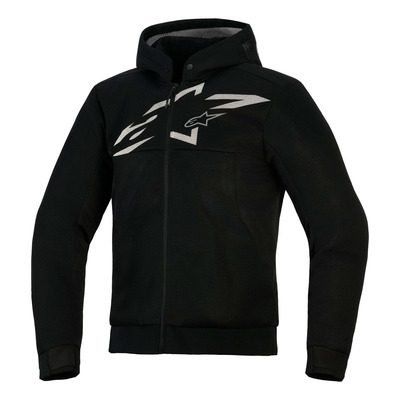 Sweat moto à capuche Alpinestars Chrome Superairflow black/dark gray/white