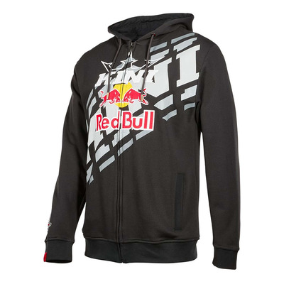Sweat zippé à capuche Kini Red Bull 1.0 anthracite