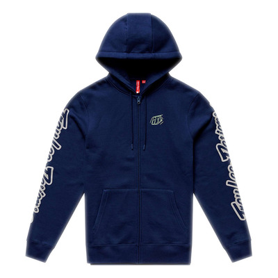 Sweat zippé à capuche Troy Lee Designs Badge navy/sage