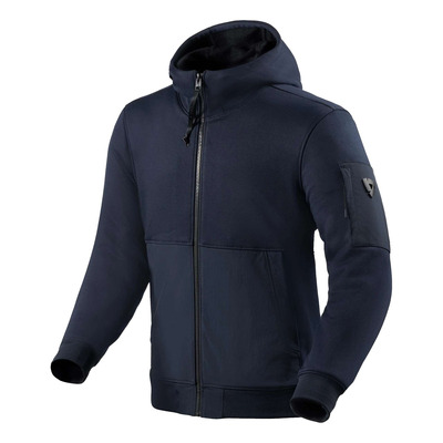 Sweat zippé moto à capuche Rev’It Oakwood dark blue