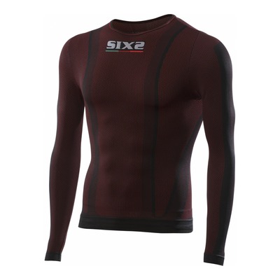 T-shirt manches longues mixte Sixs TS2 dark red