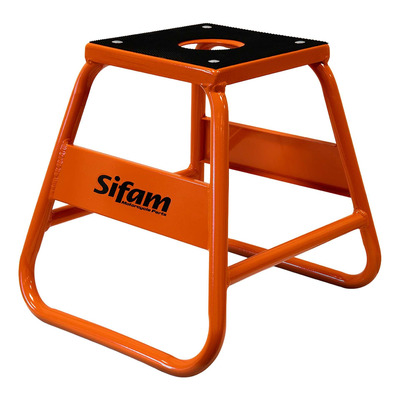 Tabouret béquille de Sifam Moto Cross orange avec platine supérieure