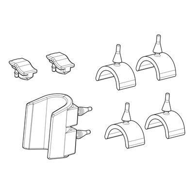 Tampons caoutchouc pour valises Shad SH38X