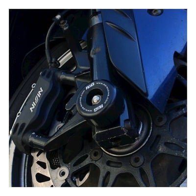 Tampons de protection de fourche R&G Racing noirs Kawasaki ZX-6R 03-20