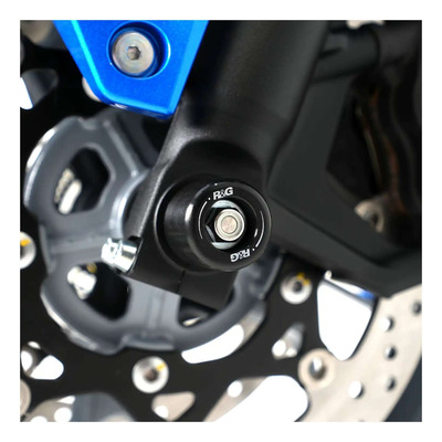 Tampons de protection de fourche R&G Racing noirs Suzuki DL 800 V-Strom 23-25