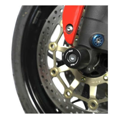 Tampons de protection de fourche R&G Racing noirs Honda CBR 600 RR 24-25