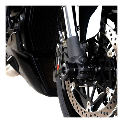 Tampons de protection de fourche R&G Racing noirs Ducati Diavel 23-25