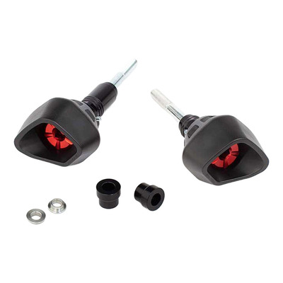 Tampons de protection Evotech Defender rougesYamaha YZF-R6 17-19