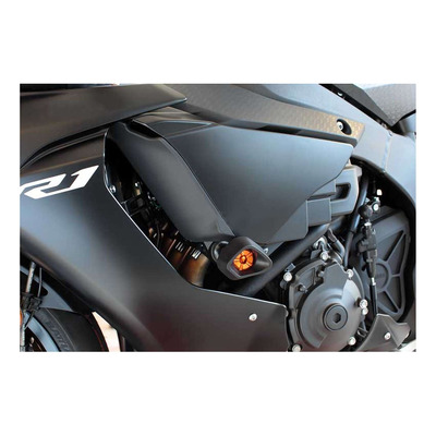 Tampons de protection Evotech Defender oranges Yamaha YZF-R1 15-25