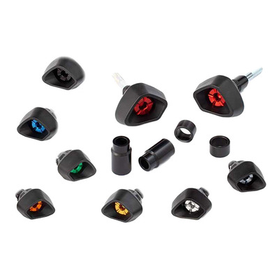 Tampons de protection Evotech Defender rouges Yamaha MT-07 14-25