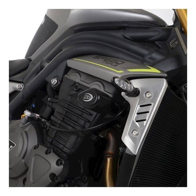 Tampons de protection R&G Racing Aero noir Triumph Speed Triple RS 21-22