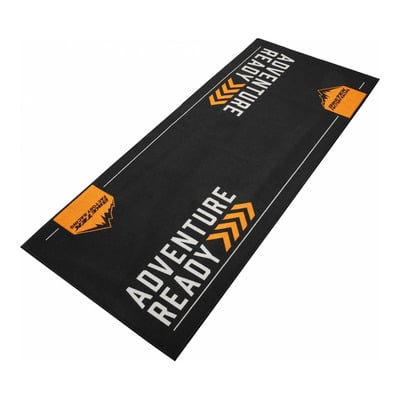 Tapis de garage BikeTek Adventure Series noir/orange 190x80 cm