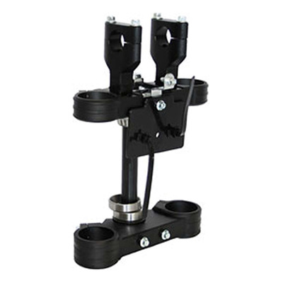 Té de Fourche Complet avec Pontets YCF FACTORY Noir 48/48 Largeur 160mm pour Supermotard SM F190