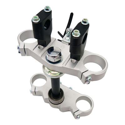 Té de Fourche Complet et Pontets YCF FACTORY Gris 45/48 160mm pour START / PILOT / SM / BIGY / SP2
