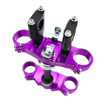 Té de Fourche Complet YCF Violet avec Pontets - Ø 48 / 48mm Largeur 170mm