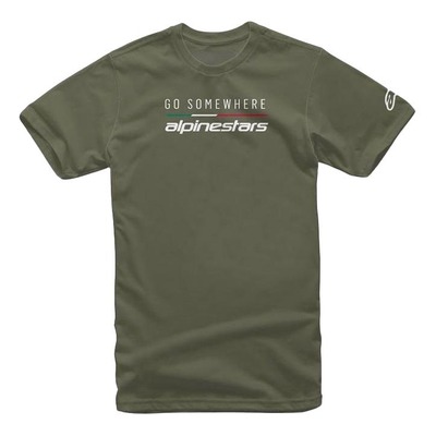 Tee-shirt Alpinestars Go Somewhere military