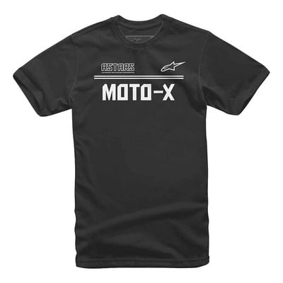 Tee-shirt Alpinestars Moto-X noir/blanc