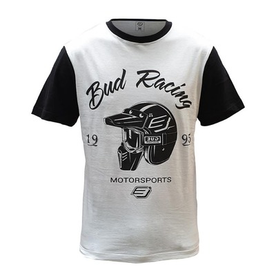 Tee-shirt Bud Racing Helmet blanc/noir