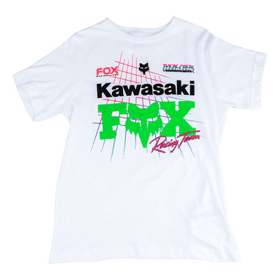 Tee-Shirt enfant Fox Racing Youth Fox X Kawasaki optique white