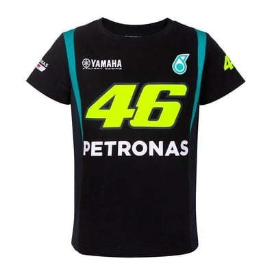 Tee-shirt enfant VR46 Petronas noir