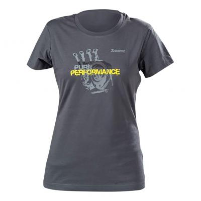 Tee-Shirt femme Akrapovic Pure Performance gris