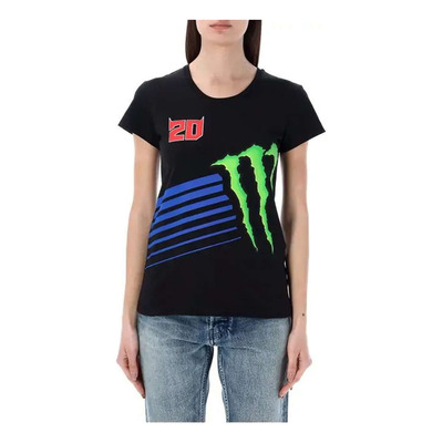 Tee-shirt femme Fabio Quartararo Monster Energy Dual Woman noir 2023